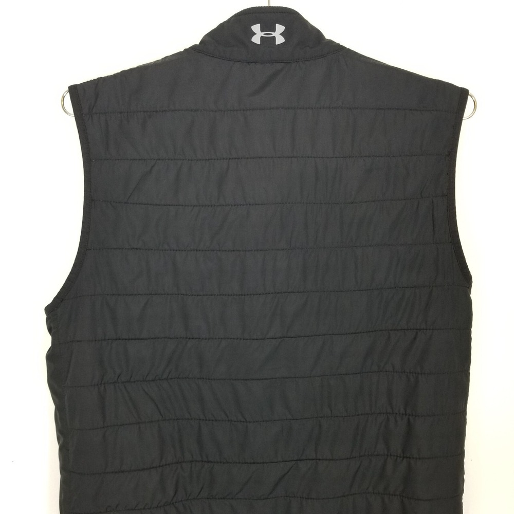 Under Armour x Masters Reversable Golf Jacket Vest Sz M Black Gray Outdoor Sport - Picture 5 of 13